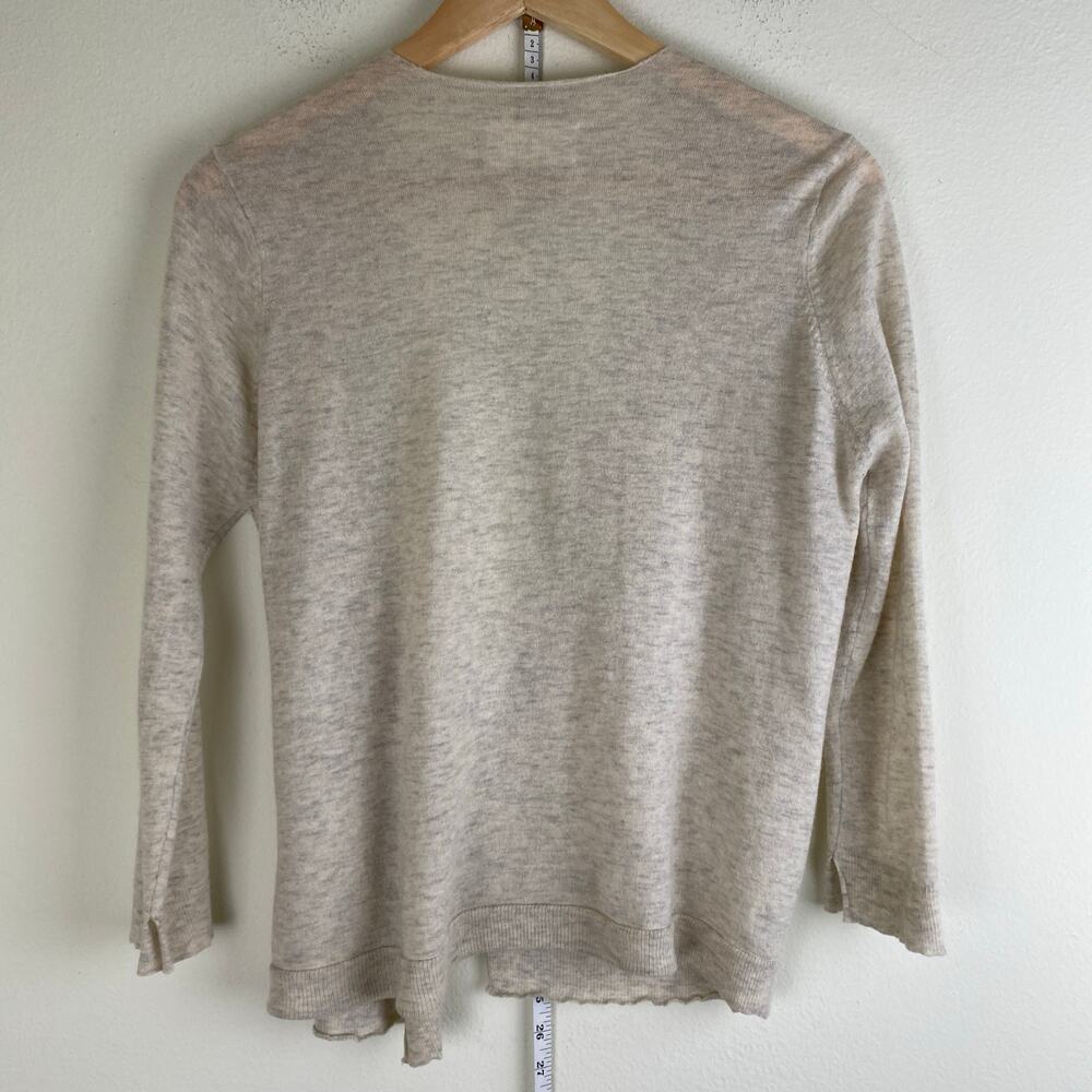 Zadig & Voltaire Daphnee Beige Cashmere Button Cardigan Size Small - Picture 12 of 16